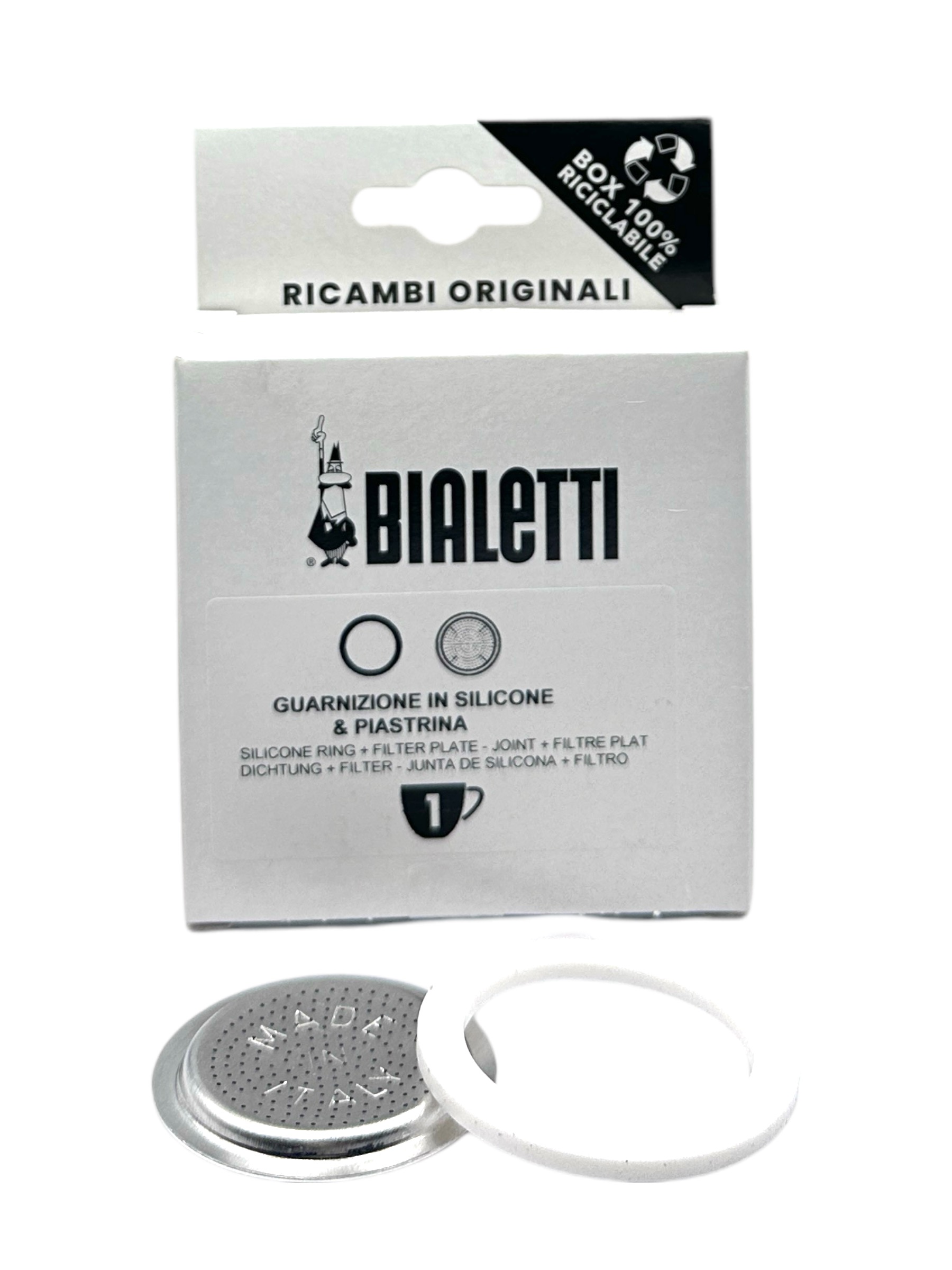 Bialetti Silcone Seal + Filter Plate - 1 cup 